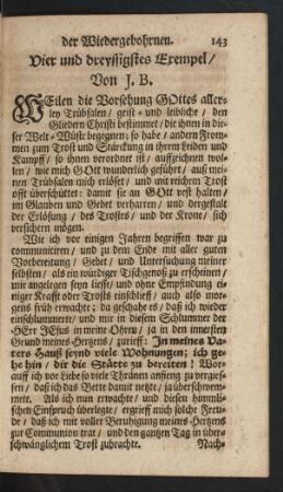 Vier und dreyssigstes Exempel/ Von J. B.