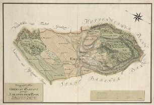 Topographischer Plan über den in das Oberamt Rastatt gehörigen Ebersteiner Bann