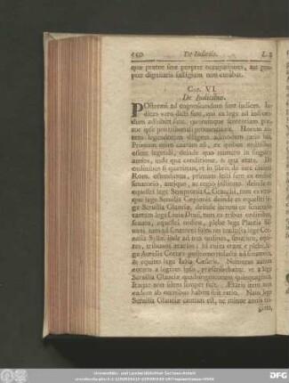 Cap. VI. De Iudicibus.