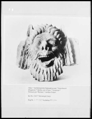 Bauschmuck des Apollontempels in Thermos — Wasserspeier: Satyr