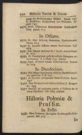 Historia Poloniae & Prussiae