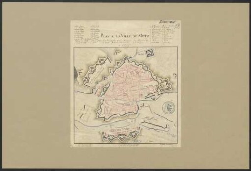 Plan de la ville de Metz