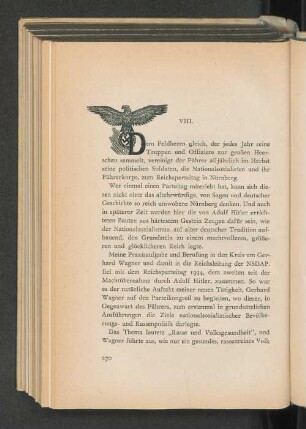 VIII. Aufbauarbeit in der Reichsärzteführung und Ausblick