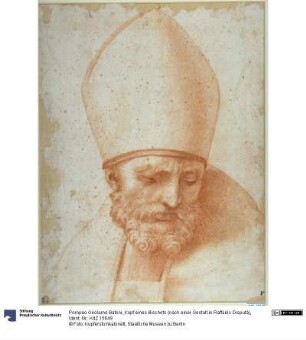 Kopf eines Bischofs (nach einer Gestalt in Raffaels Disputà)