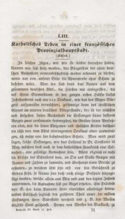 481-488 Katholisches Leben in einer französischen Provinzialstadt III.