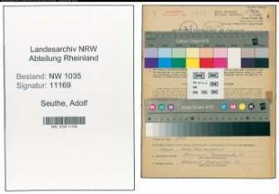 Entnazifizierung Adolf Seuthe , geb. 25.06.1895 (Chemiker)