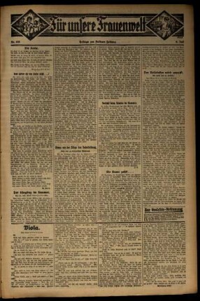 Zweite Ausgabe vom Donnerstag, den 09. Juli 1931.