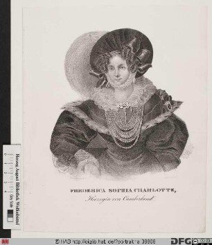 Bildnis Friederike (Sophie Charlotte), Königin von Hannover, geb. Prinzessin von Mecklenburg-Strelitz