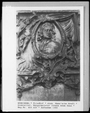 Bürgermeister Johann Adam Haas