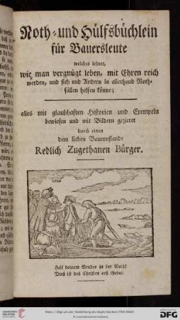 Noth- und Hilfsbüchlein für Bauersleute