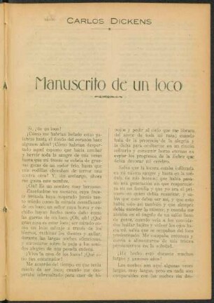Manuscrito de un loco