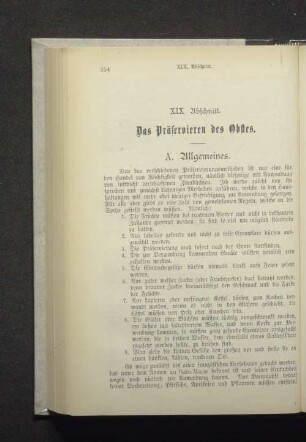 19. Abschnitt. Das Präservieren des Obstes.