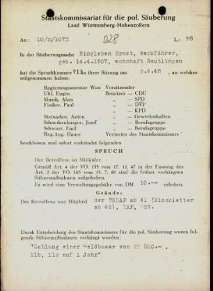 Ringleben, Ernst