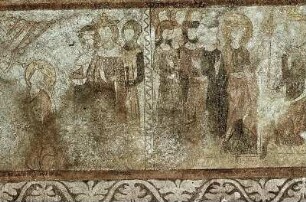 Zwei Szenen aus dem Leben der Heiligen Katharina von Alexandrien