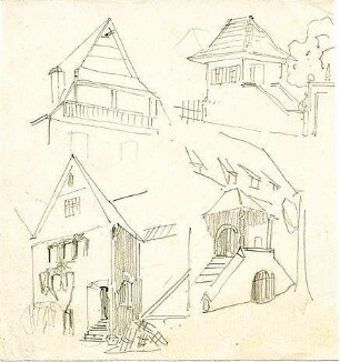Rosenbauer, Gregor; Reiseskizzen - Häuser (Teilansichten)