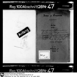 Beschwerde des von Hammerstein zu Gesmold wegen des ihm von der bischöflichen Kanzlei verweigerten Reichshofrat-Titels, der ihm von Kaiser Karl VI. verliehen worden war