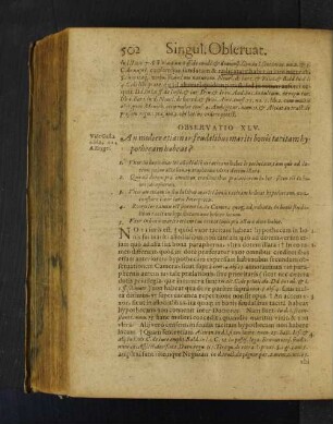 Observatio XLV. An mulier etiam in feudalibus mariti bonis tacitam hypothecam habeat?