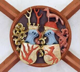 Schlussstein mit Wappen