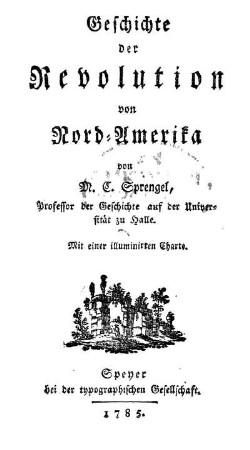 Geschichte der Revolution von Nord-Amerika