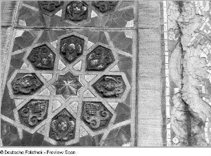 Dresden-Friedrichstadt, Weißeritzstraße 3. Ehemalige Orientalische Tabak- und Zigarettenfabrik "Yenidze" (1907/1909). Detail der Bauornamentik