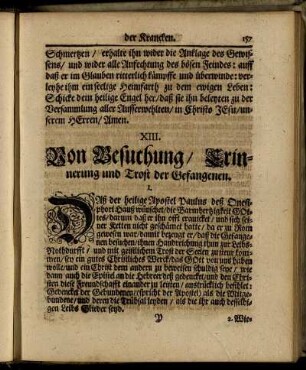 XIII. Von Besuchung/ Erinnerung und Trost der Gefangenen. - XV. Forma der Ordination eines Pfarrherrn oder Kirchendiener.