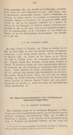 IV. Het Gouvernement van Celébes en onderhoorigheden