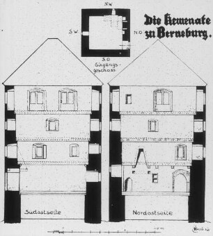 Berneburg (Sontra), Kemenate, Grund- und Aufriss