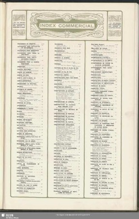 Commercial Index (in French)