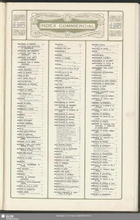 Commercial Index (in French)