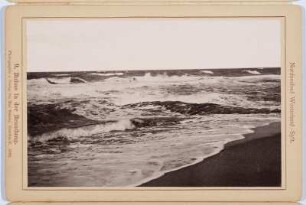 Fotoalbum "Erinnerung an Sylt" (Leporello). 9. Abbildung: Buhne in der Brandung