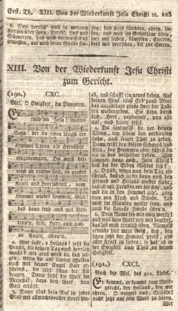 XIII. Von der Wiederkunft Jesu Christi zum Gericht.