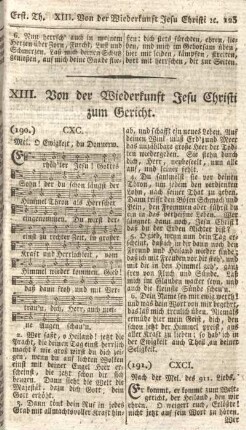 XIII. Von der Wiederkunft Jesu Christi zum Gericht.