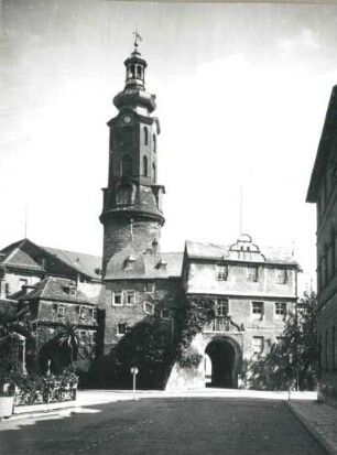Weimar, Stadtschloss. Schlossturm und Bastille