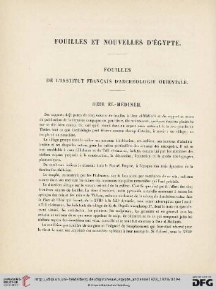 2: Fouilles et nouvelles d'Égypte