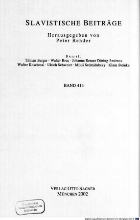 Nominale Adverbiale im Russischen : Syntax, Semantik und Informationsstruktur
