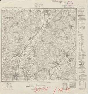 5218 (alte Nr.: 3045) Niederwalgern, Topographische Karte 1:25000 (4cm - Karte)