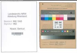 Entnazifizierung Gertrud Noack , geb. 08.09.1901 ()