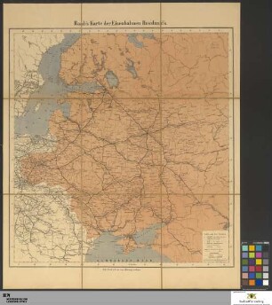 Eisenbahn-Karte von Russland