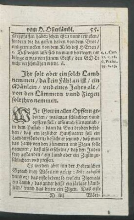 Ihr solt aber ein solch Lamb nemmen/ da kein Fähl an ist/ ...