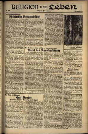 Dritte Ausgabe vom Samstag, den 07. August 1937.