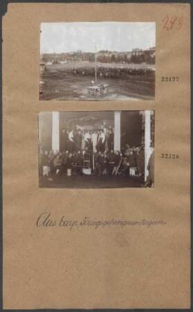 bayr. Kriegsgefangenenlager (Aufstellung im Hof)