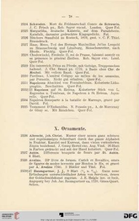 X. Ornamente (Nr. 2336-3018)
