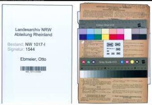 Entnazifizierung Otto Ebmeier , geb. 22.05.1899 (Elektromeister)