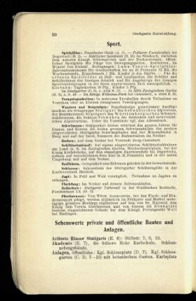 Sehenswerte private und öffentliche Bauten und Anlagen.