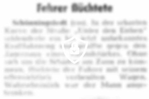 Fahrer flüchtete