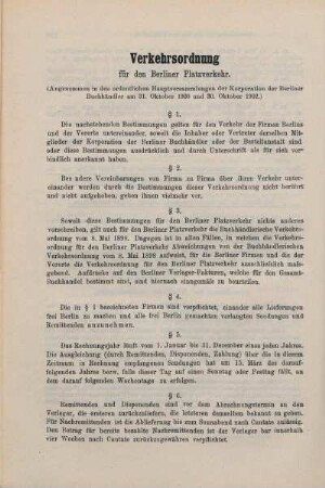 Verkehrsordnung für den Berliner Platzverkehr