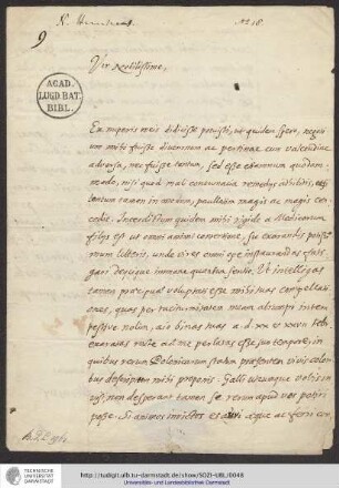 Nicolaus Heinsius (Stockholm) an Stanisław Lubieniecki (Altona), 23. März 1669