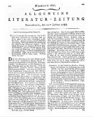 [Salzmann, Christian Gotthilf]: Reisen der Salzmannischen Zöglinge. - Leipzig : Crusius Bd. 5. - 1787