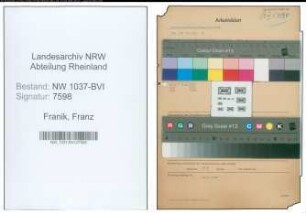 Entnazifizierung Franz Franik , geb. 25.12.1891 (Polizeibeamter)
