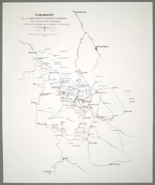 Uebersicht der Operationen der Allirten u. Französischen Armee im November 1761, vom Uebergange des Herzogs über die Weser bis zu Ende des Feldzuges